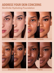 SHEGLAM pump and cap close-up highlighting easy dispensing benefit