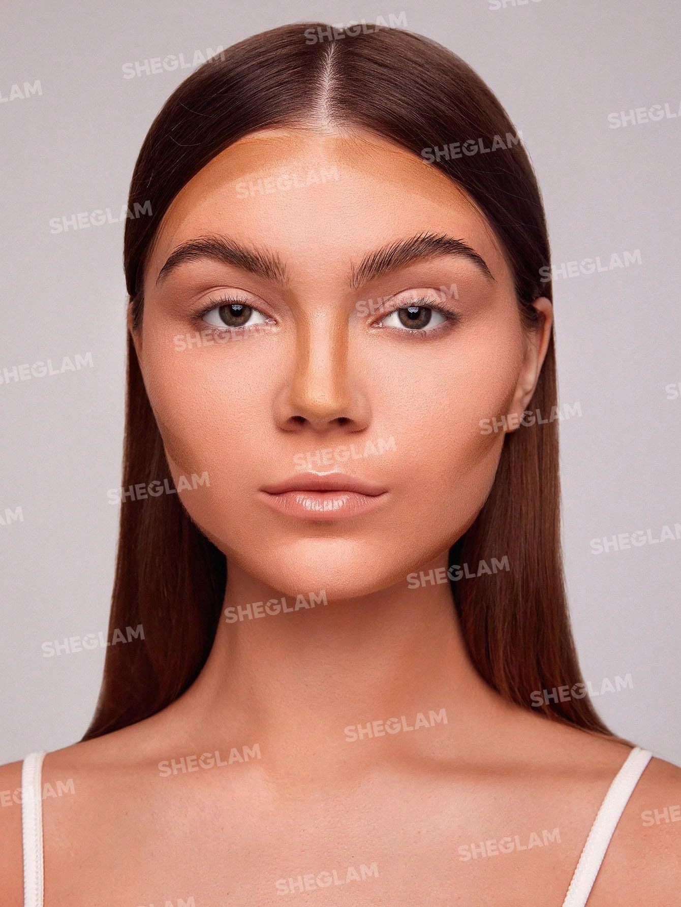 SHEGLAM close-up creamy texture blended on skin, smooth finish benefit