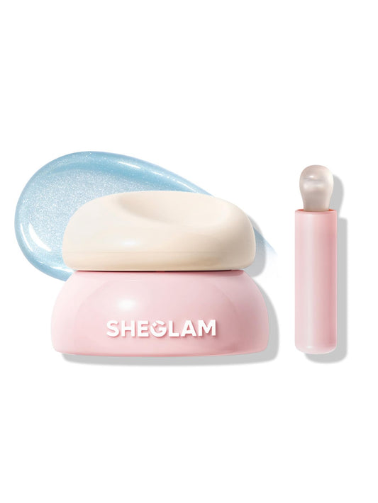 SHEGLAM product front packaging showing compact travel-ready gloss