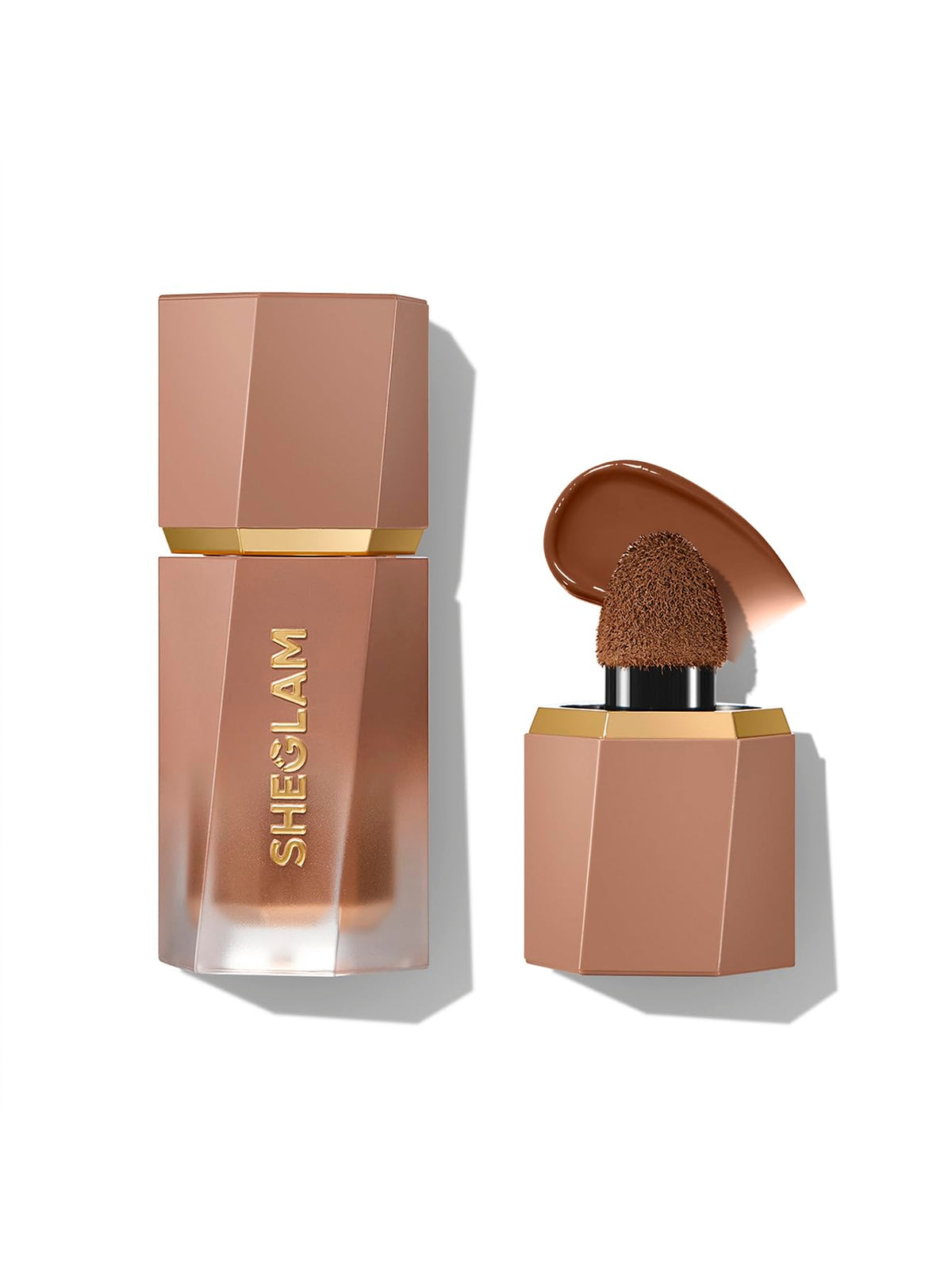 SHEGLAM front packaging showing Mud Pie bronzer and branding, easy-to-grab design