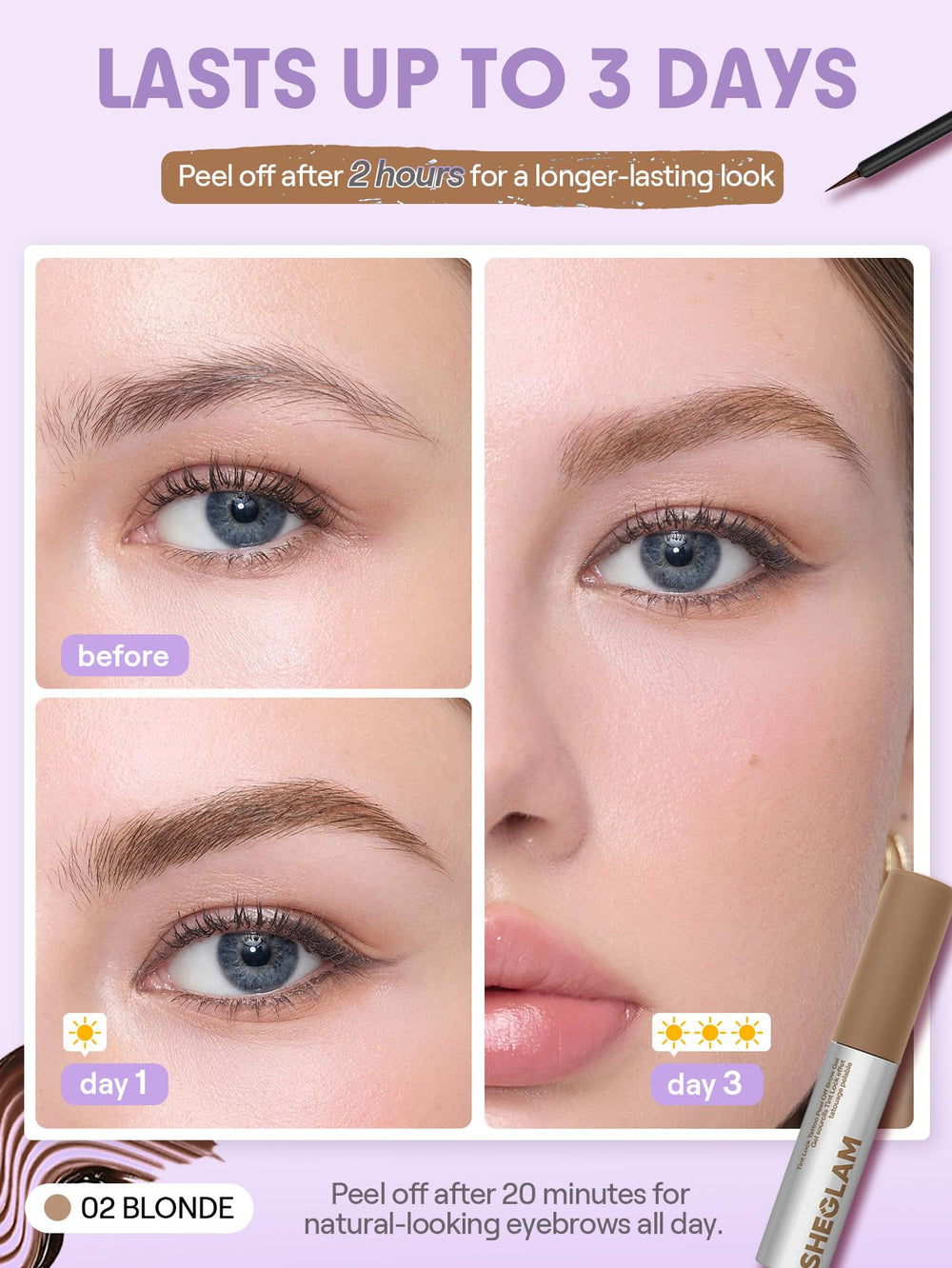 SHEGLAM gel texture swipe illustrating smooth application and buildable color