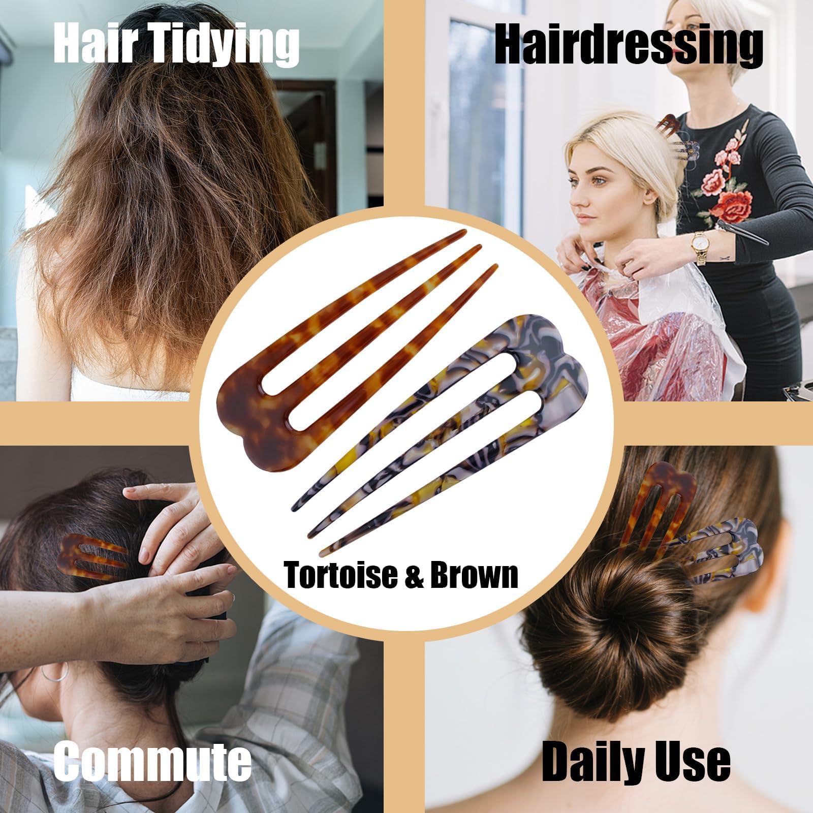 SHEHARUHI three-prong detail showing secure grip benefit for thick hair