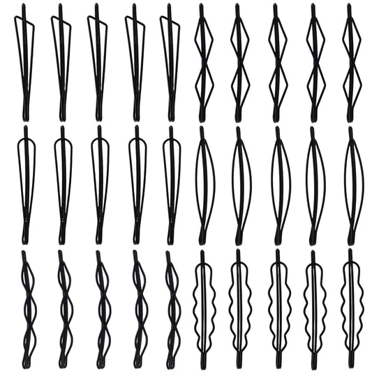 SHEHARUHI front packaging showing 30-piece geometric clip set, organized for convenience