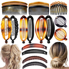 SHEHARUHI front packaging showing full 18-piece clip set with organized layout and variety
