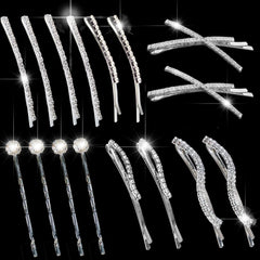 sheharuhi front view of silver clip set showing sleek design and secure hold