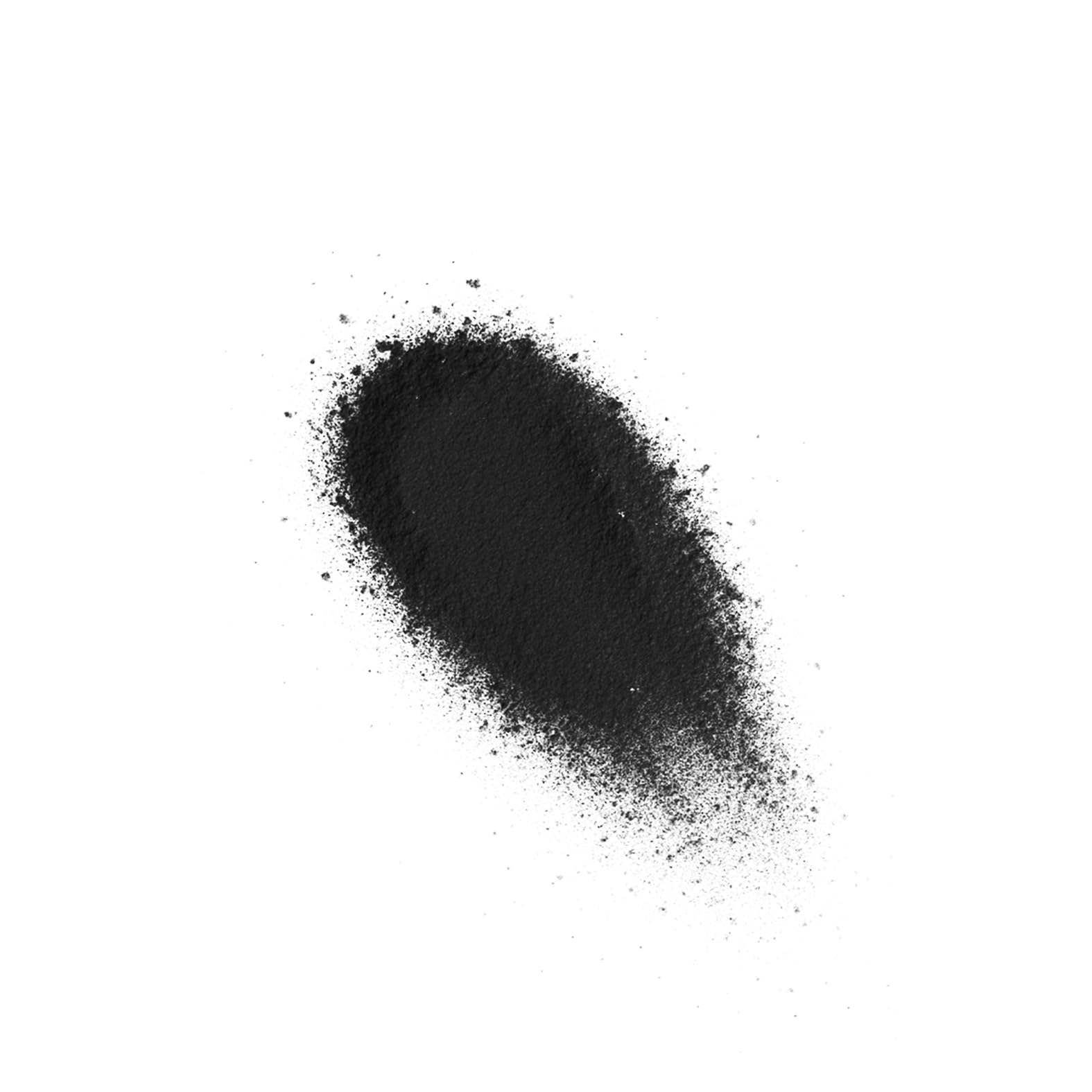 Sheida powder eyeliner brush stroke illustrating intense color payoff