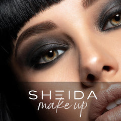 Sheida powder eyeliner swatches on skin demonstrating buildable shades
