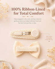 Shelbybox bow fabric texture macro, soft handmade comfort for babies