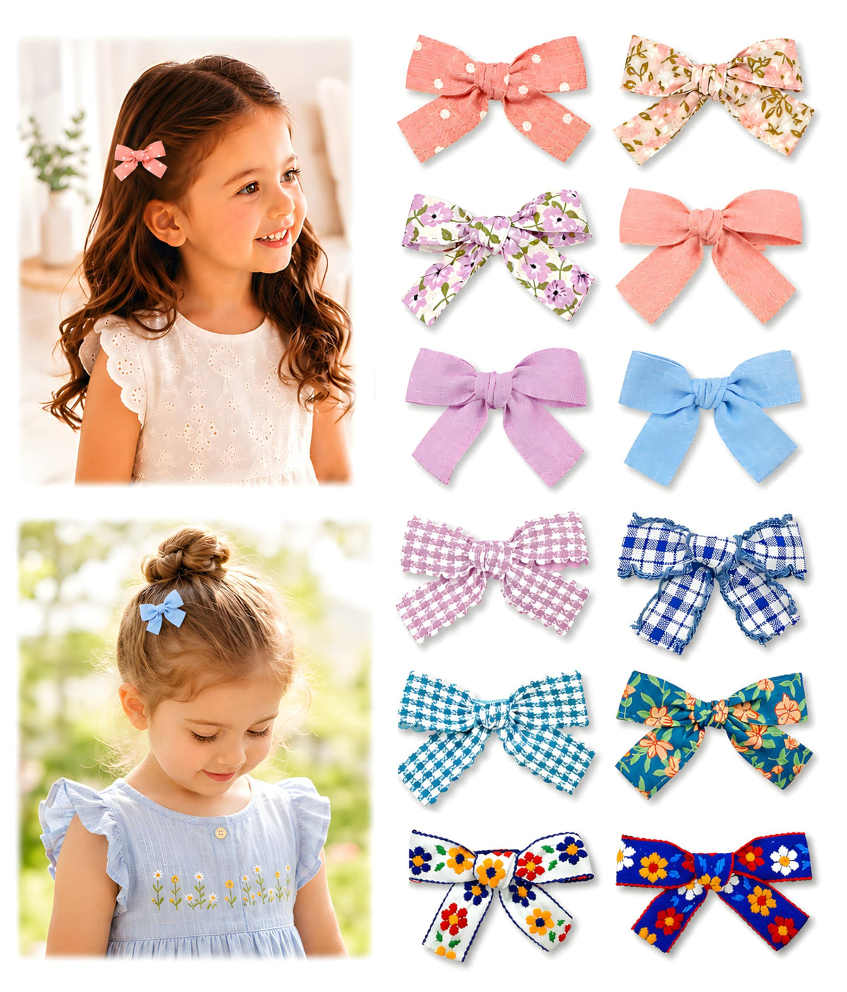 Shelbybox front packaging showing 12 colorful bows and tidy arrangement for easy selection