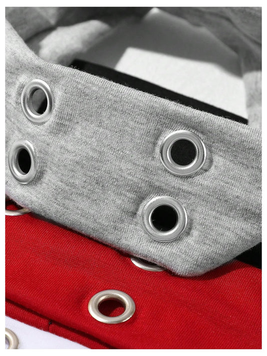 SHENHE close-up of metal eyelet detail highlights durability and edgy visual impact