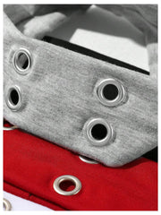 SHENHE close-up of metal eyelet detail highlights durability and edgy visual impact