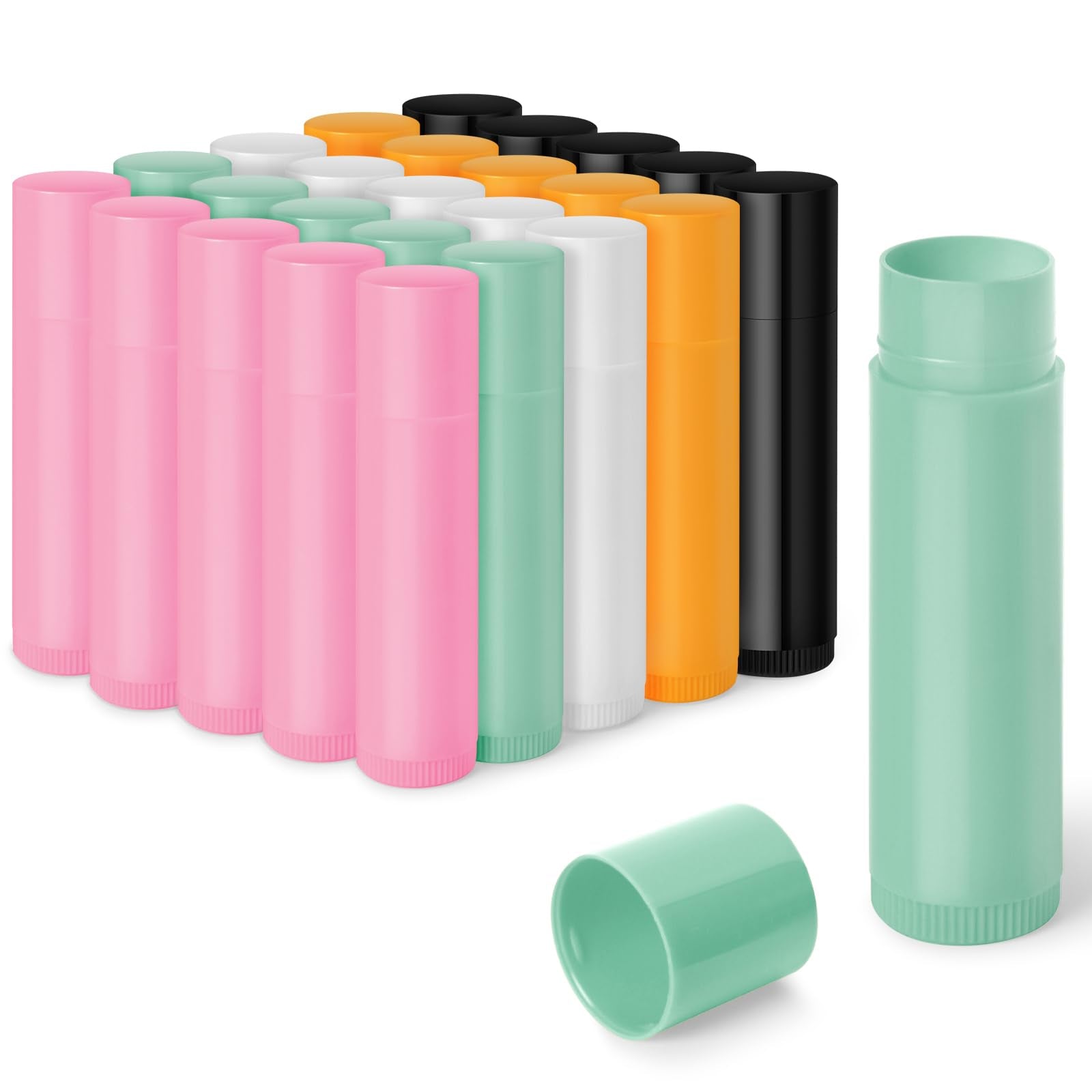 Sherules front view of 50-pack showing neat stacked tubes and portability benefit
