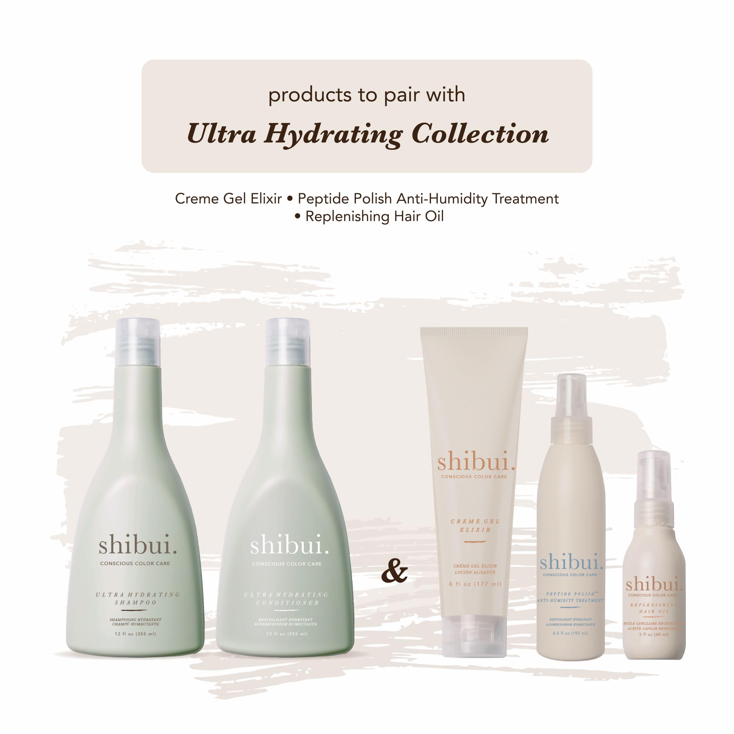 SHIBUI lifestyle shot on curly hair showcasing improved definition and reduced frizz