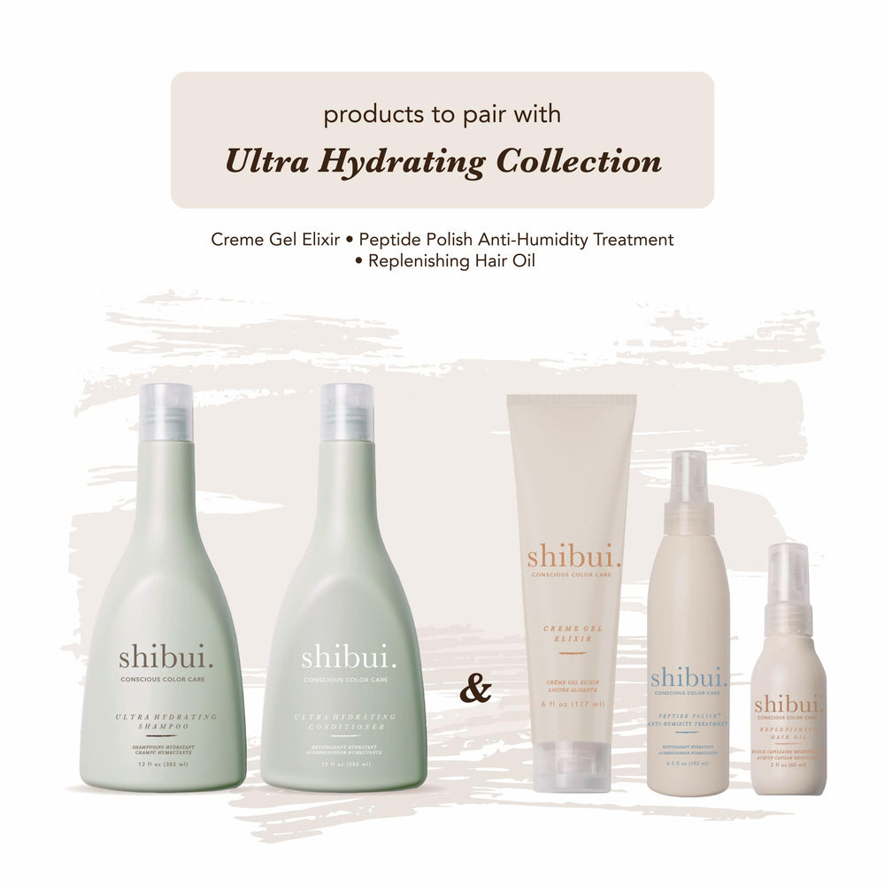 SHIBUI lifestyle shot on curly hair showcasing improved definition and reduced frizz
