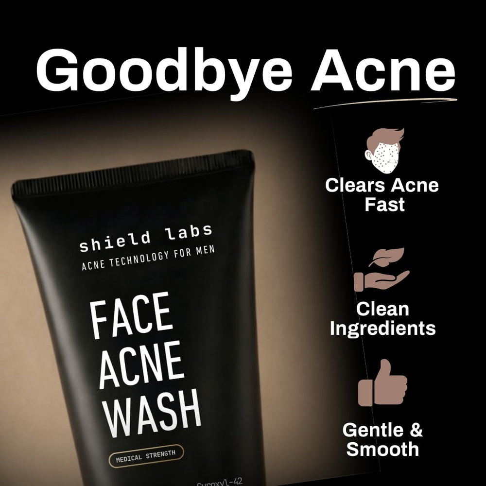 Shield label close-up highlighting niacinamide hyaluronic ceramides
