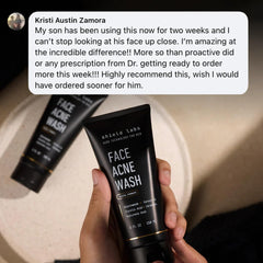 Shield face wash foam texture close-up, gentle cleansing benefit