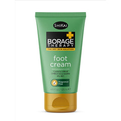 ShiKai borage foot cream front view showing 4.2 oz tube and benefit of deep hydration