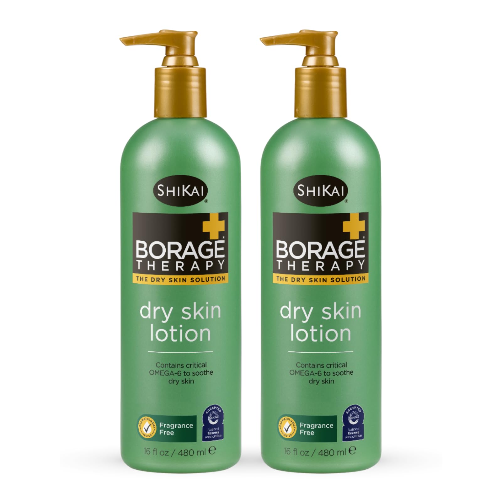 ShiKai front packaging showing unscented 16oz twin pack and benefits