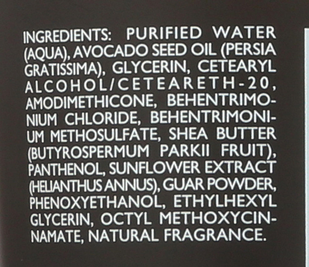 ShiKai ingredients label detail, highlights natural botanicals and UV filter