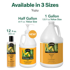 ShiKai bottle in hand under shower, showing safe family use and soothing hydration benefit