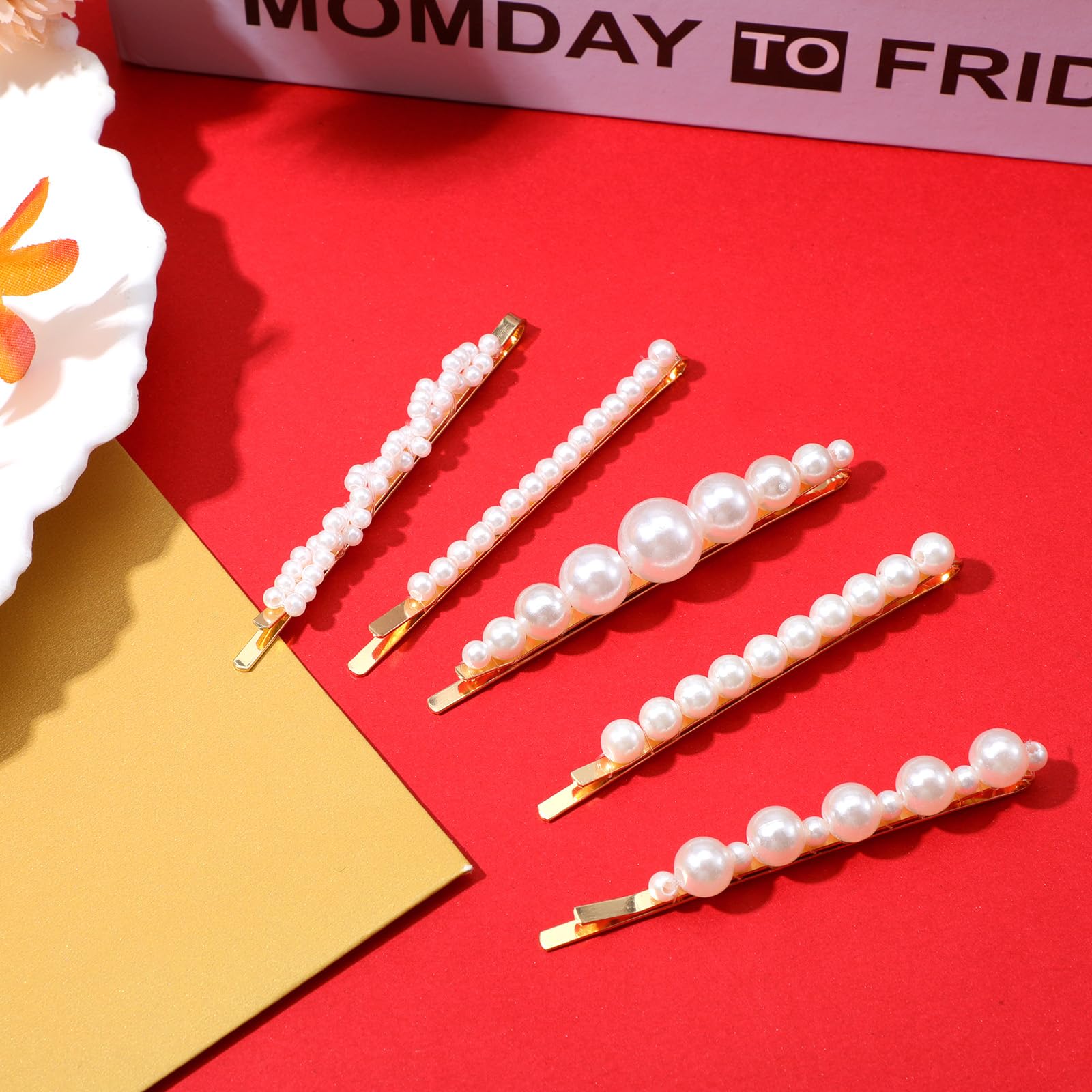 Shimmeroo clips styled on bridesmaids illustrating coordinated formal accessory