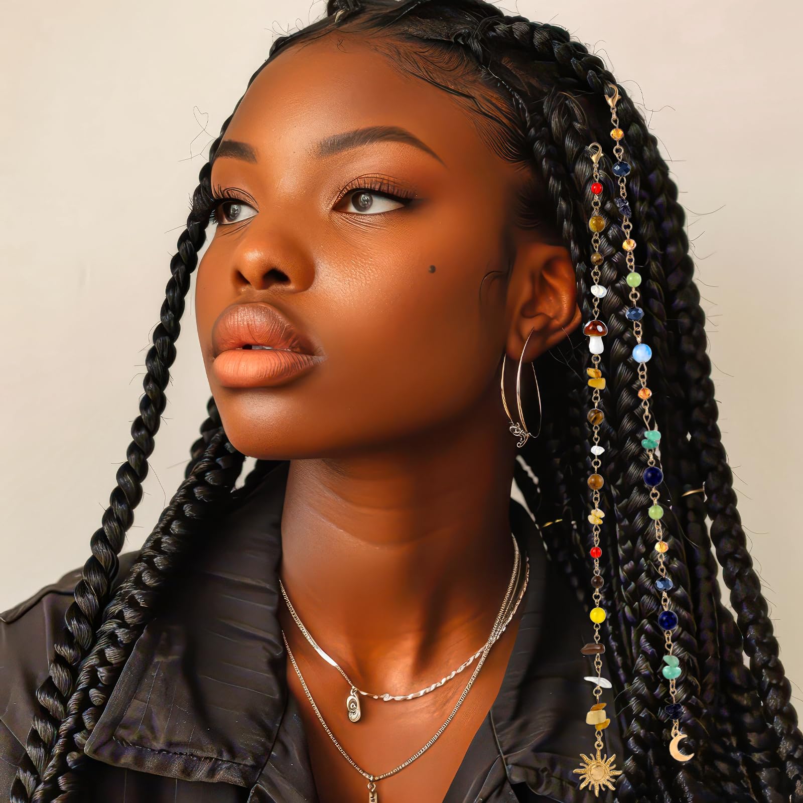 Shimmeroo in braided hair demonstrating instant style and festive look