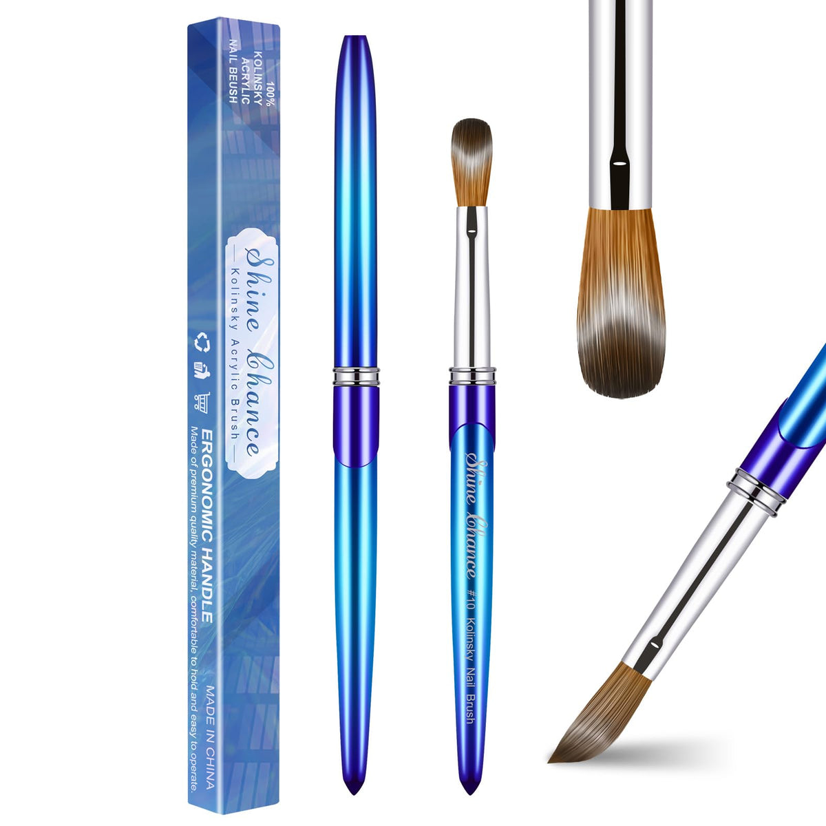 Shine Chance front packaging showing brush box and branding for easy identification
