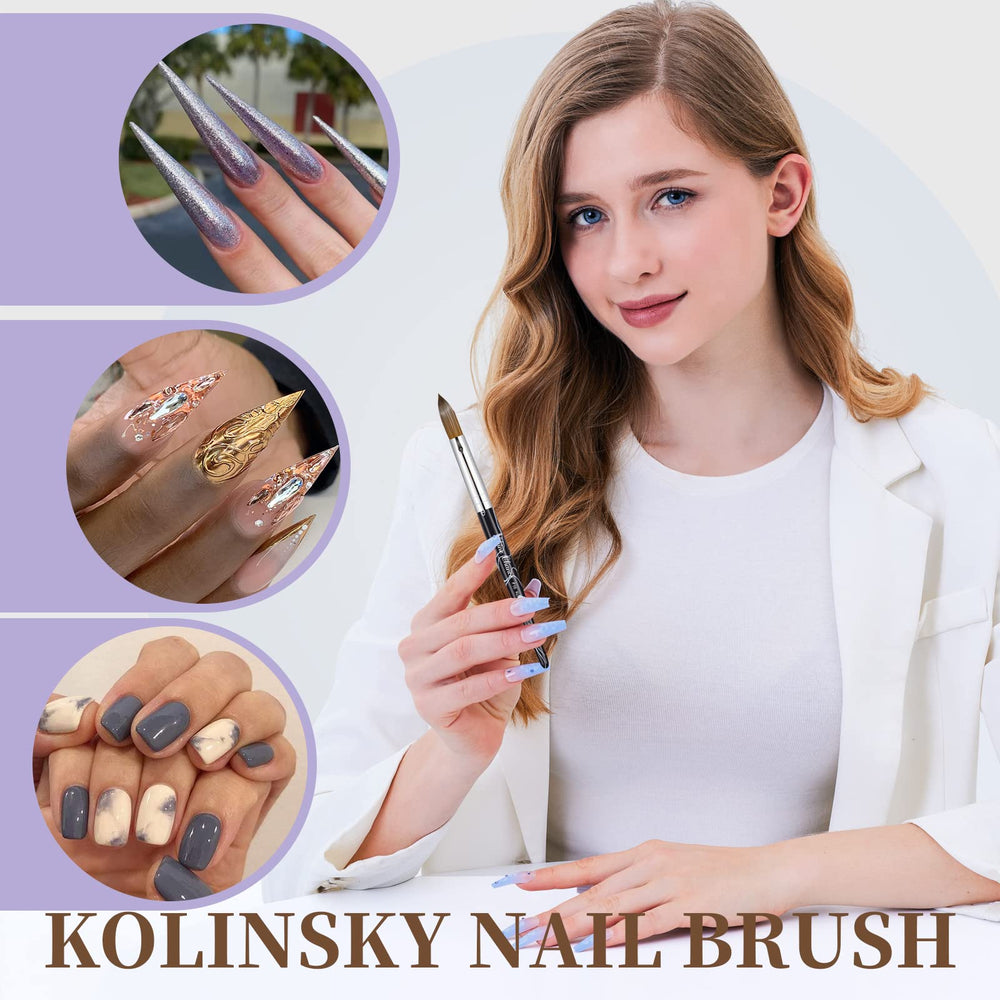 Shine Chance kolinsky bristles close-up demonstrating smooth pickup