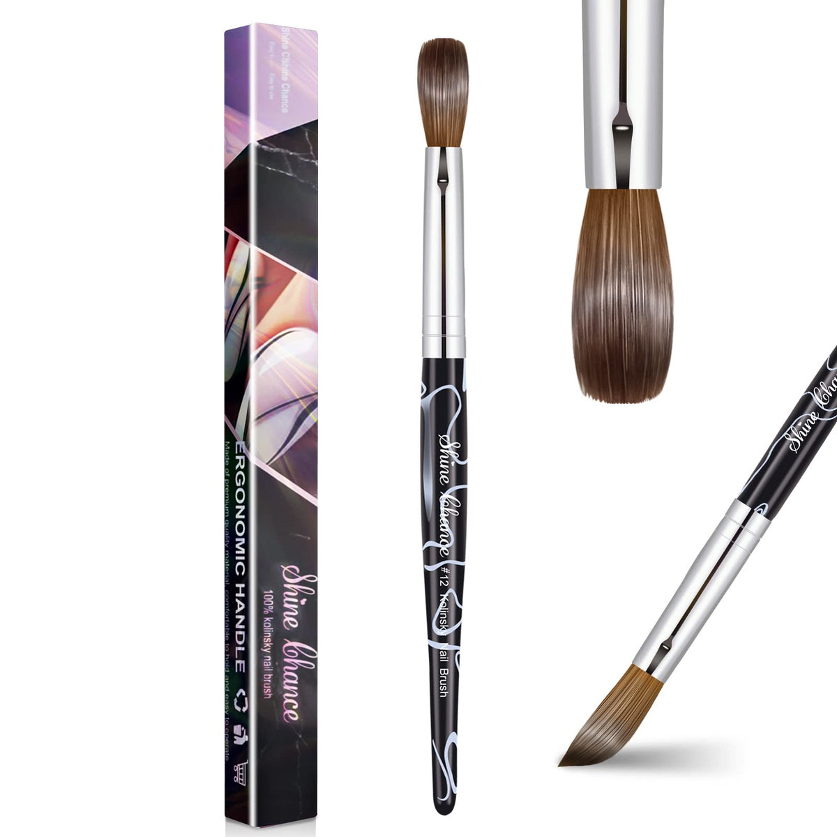 Shine Chance front packaging showing brush and benefits