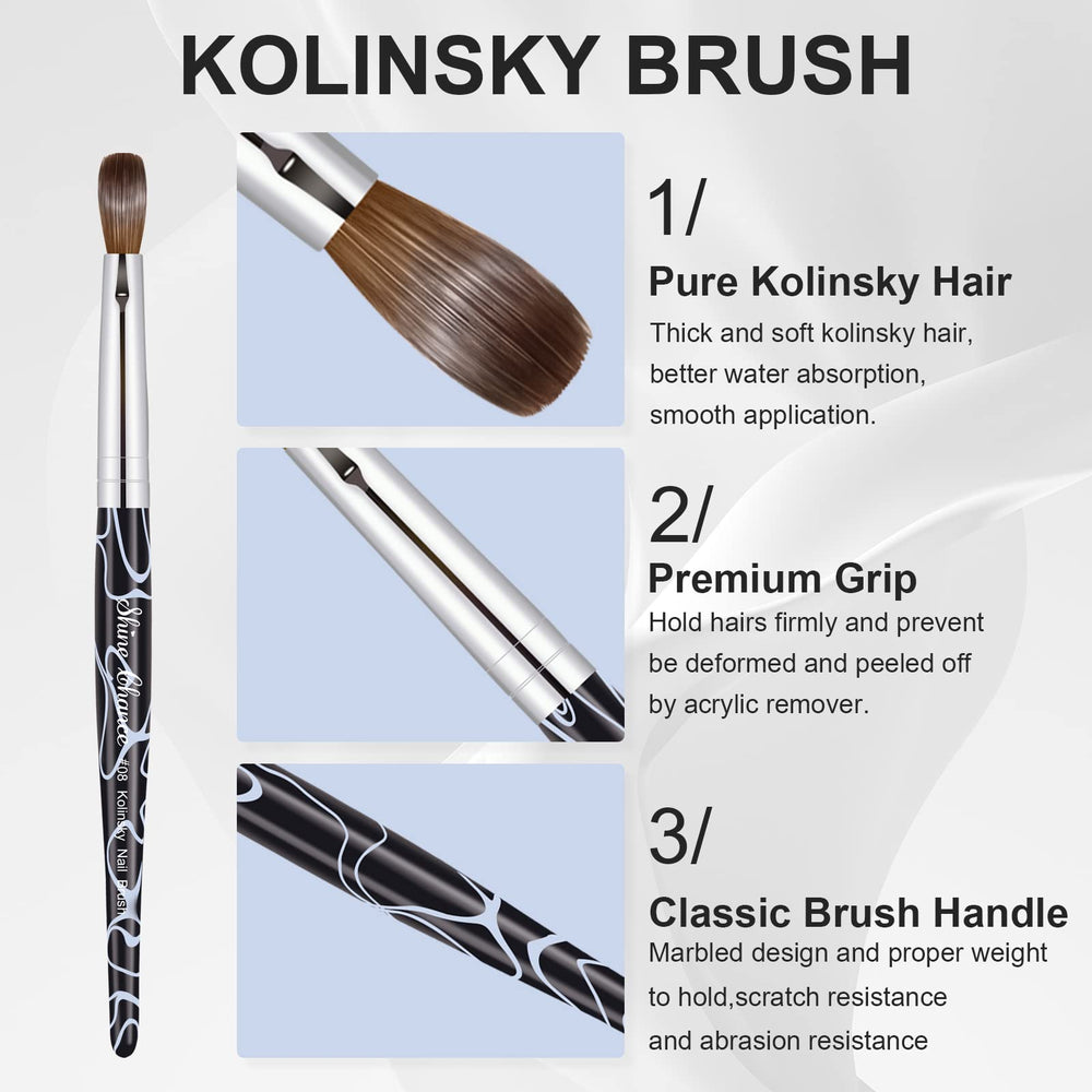 Shine Chance brush in clear protective tube for travel-ready, clean storage
