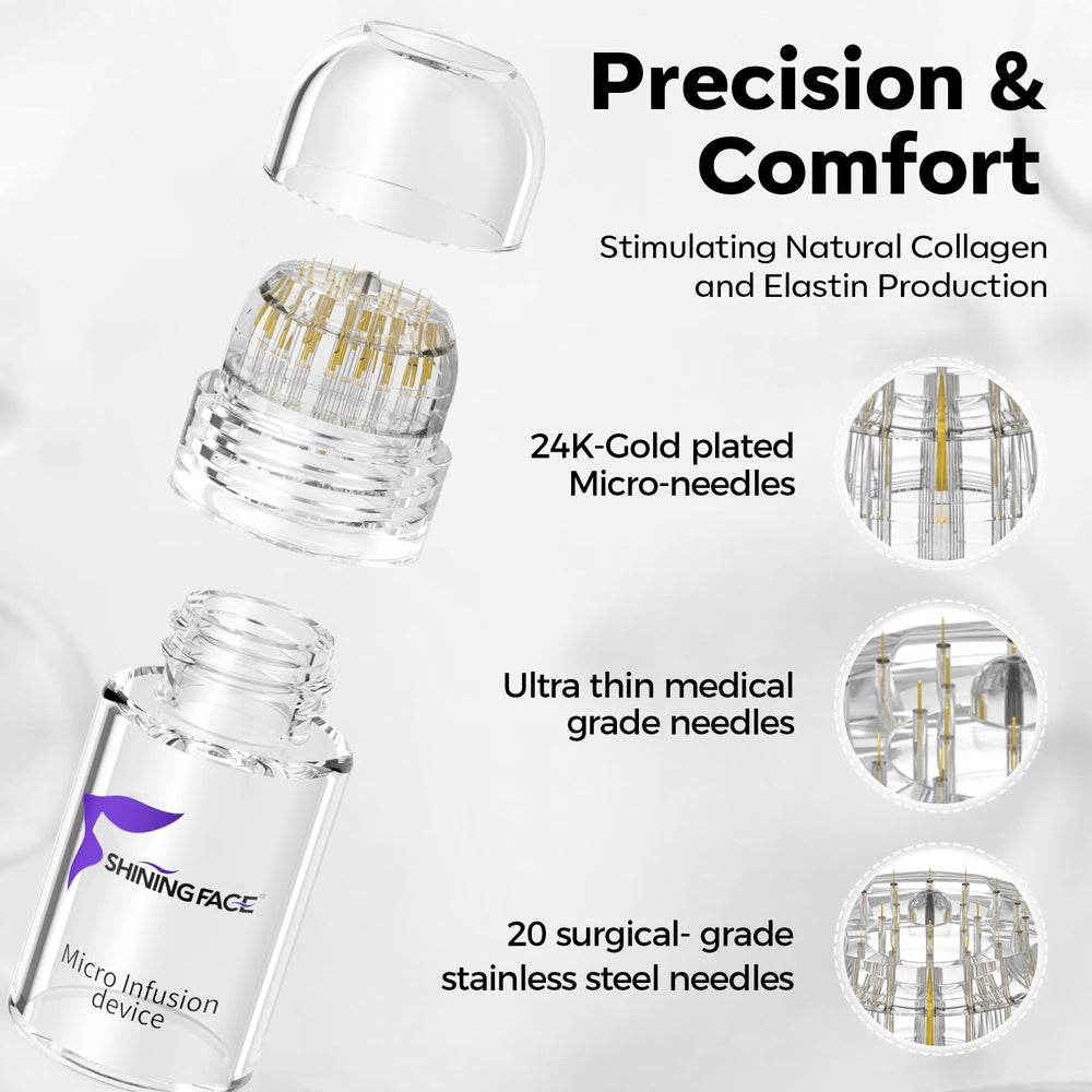 Shining Face 0.25mm stamp close-up highlighting precision and gentle use