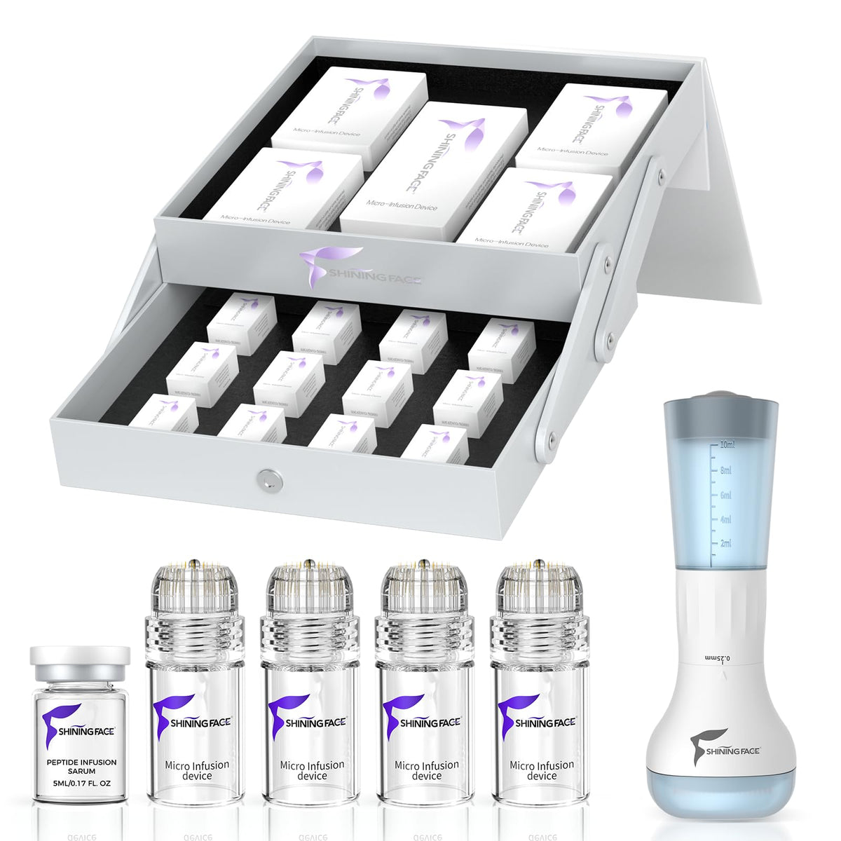Shining Face front packaging showing complete three-month kit and benefits