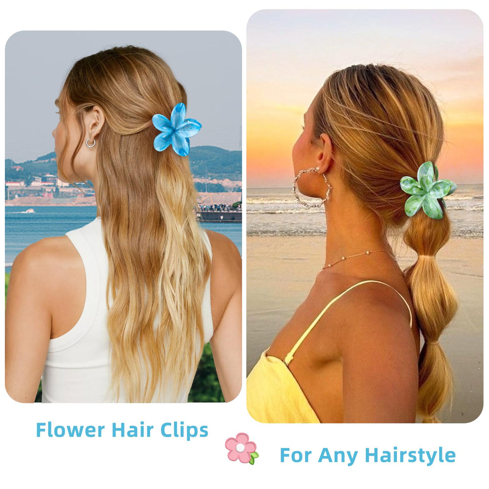 SHINLEA clip worn in a half-up hairstyle demonstrating non-slip benefit