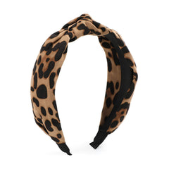 ShiQiao Spl front view of leopard headband showing bold pattern and fit
