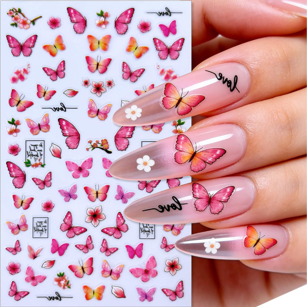 SHIQIXIANNV close-up of colorful butterfly decal showing fine detail benefit