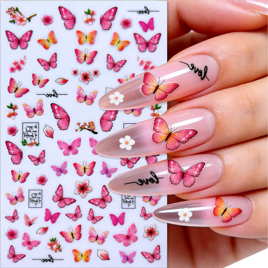 SHIQIXIANNV close-up of colorful butterfly decal showing fine detail benefit