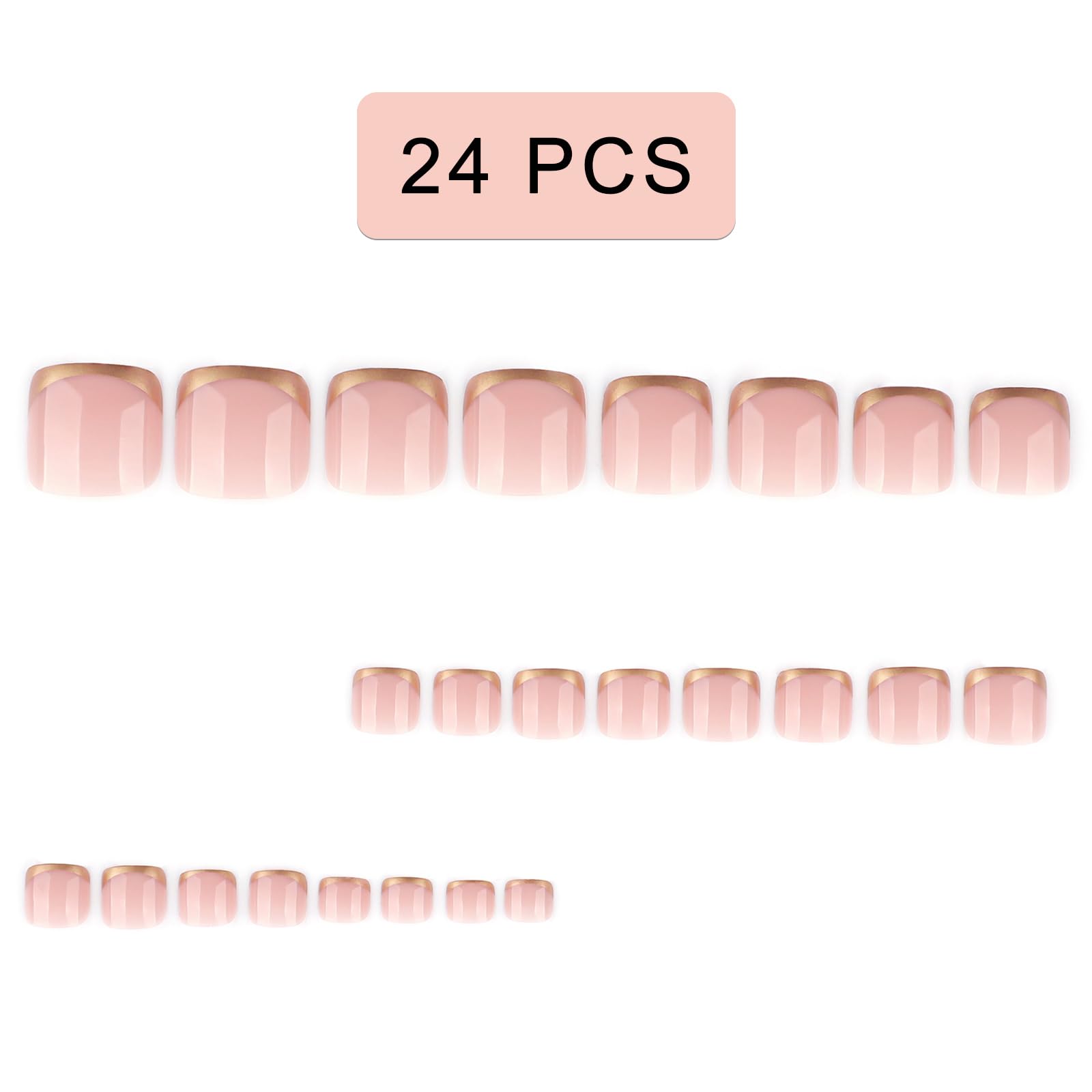 SHIQIXIANNV close-up of gold French tip detail highlighting elegant glossy accent