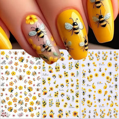 SHIQIXIANNV styled manicure outdoors showing summer-ready floral nails