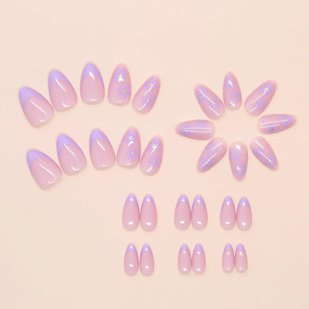 SHIQIXIANNV model wearing short almond nails showcasing wearable everyday style