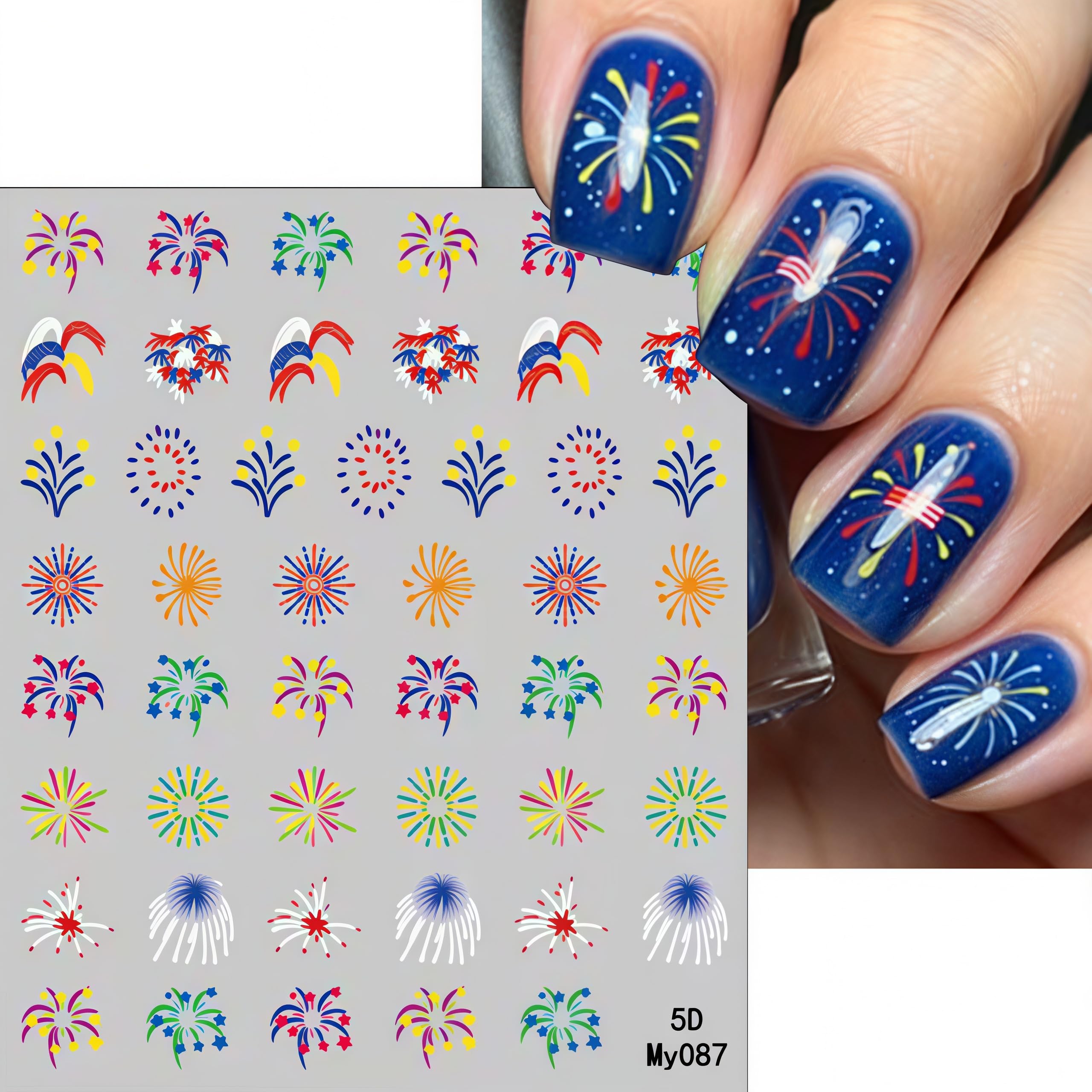 SHIQIXIANNV stickers shown next to fingers highlighting actual sticker sizes