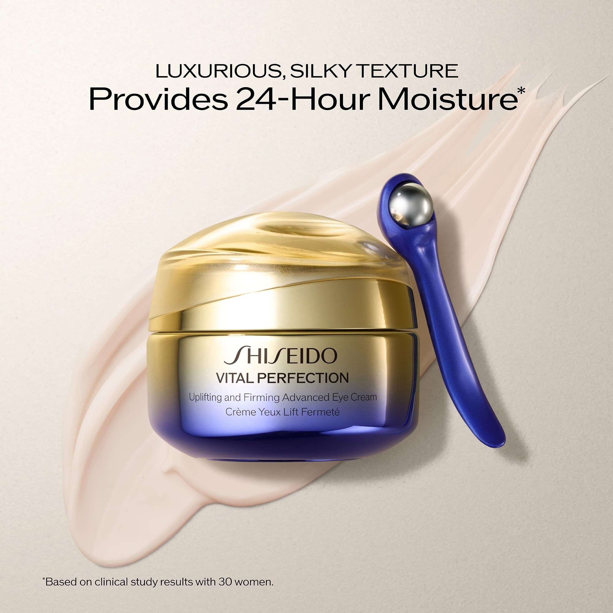 Shiseido 15 mL size next to a coin for scale, helps visualize exact product amount