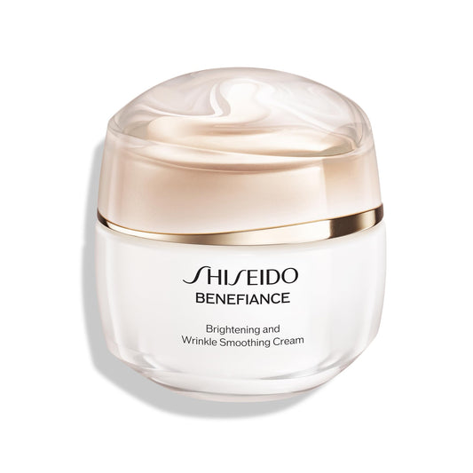 Shiseido jar front view showing sleek design and brand credibility