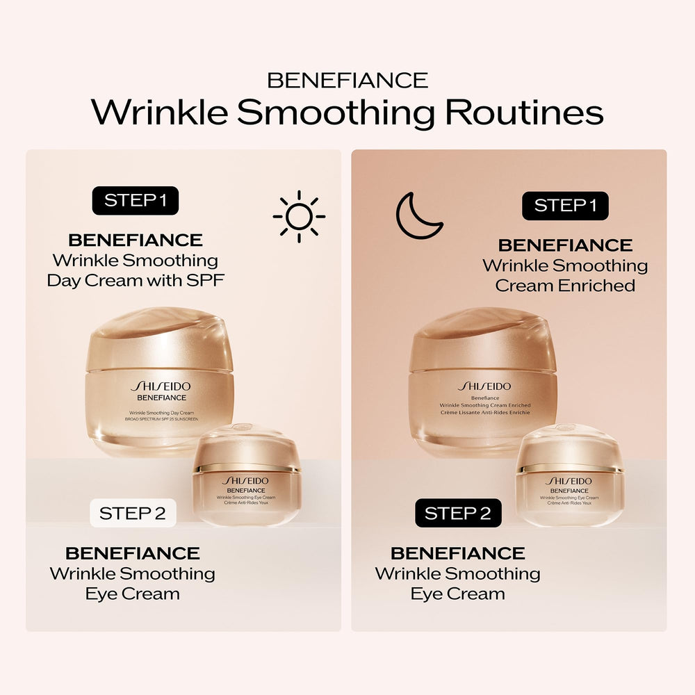 Shiseido packaging label close-up showing formula information and trusted brand benefit