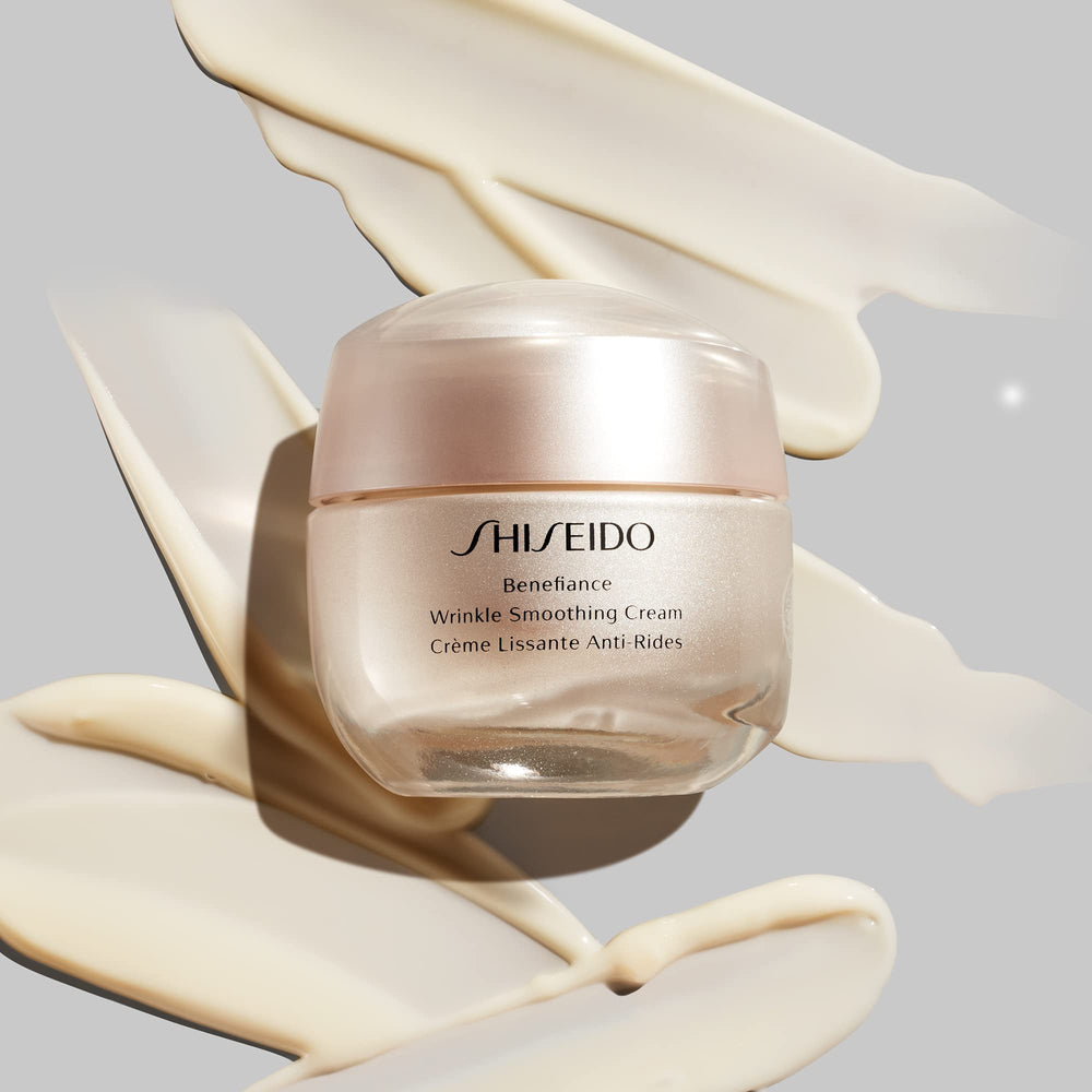 Shiseido Benefiance lifestyle bathroom shelf showing daily routine integration