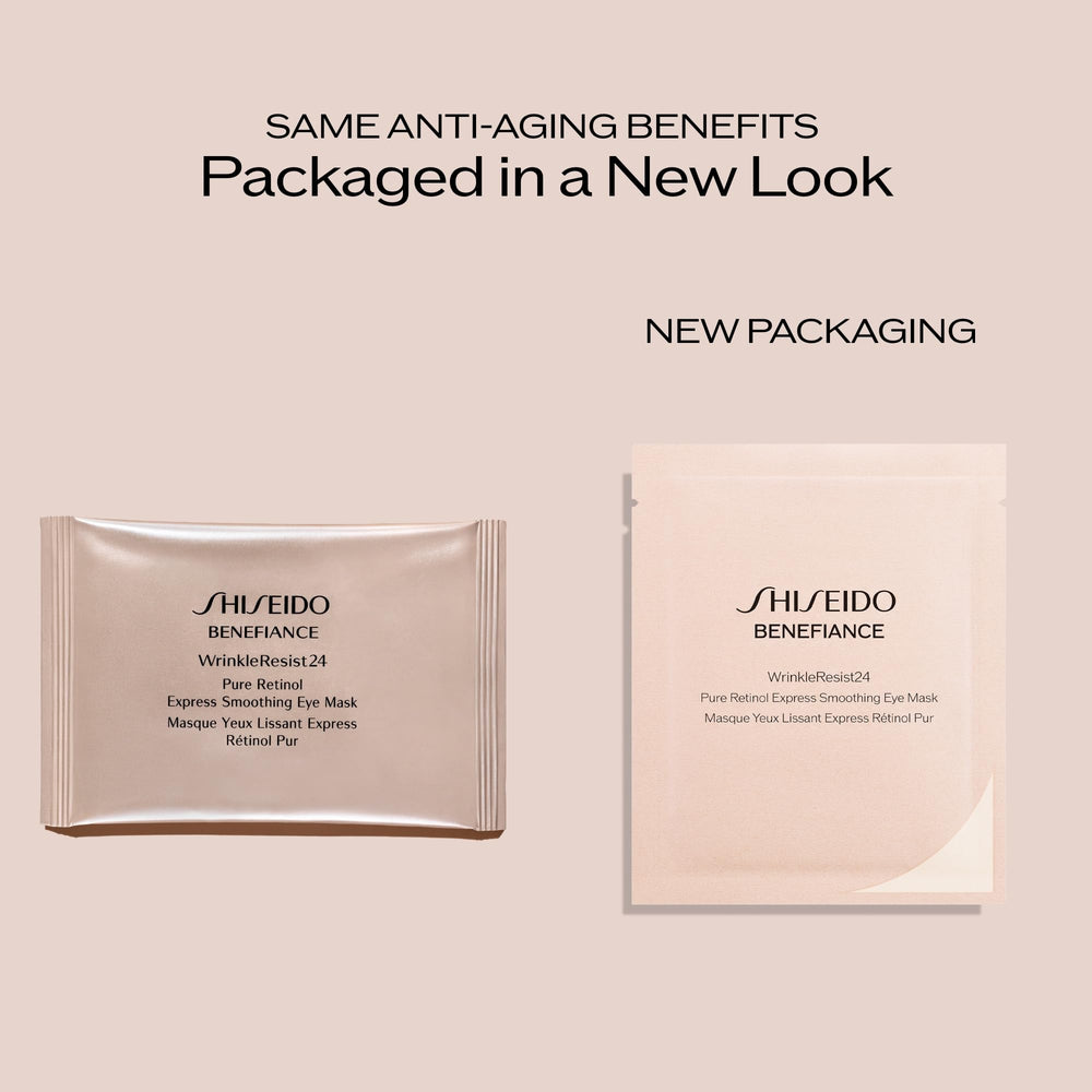 Shiseido Benefiance single set opened with two masks visible conveying ease of use