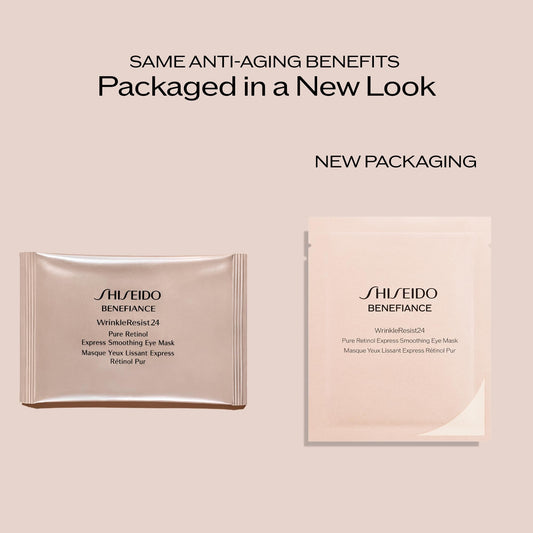 Shiseido Benefiance single set opened with two masks visible conveying ease of use