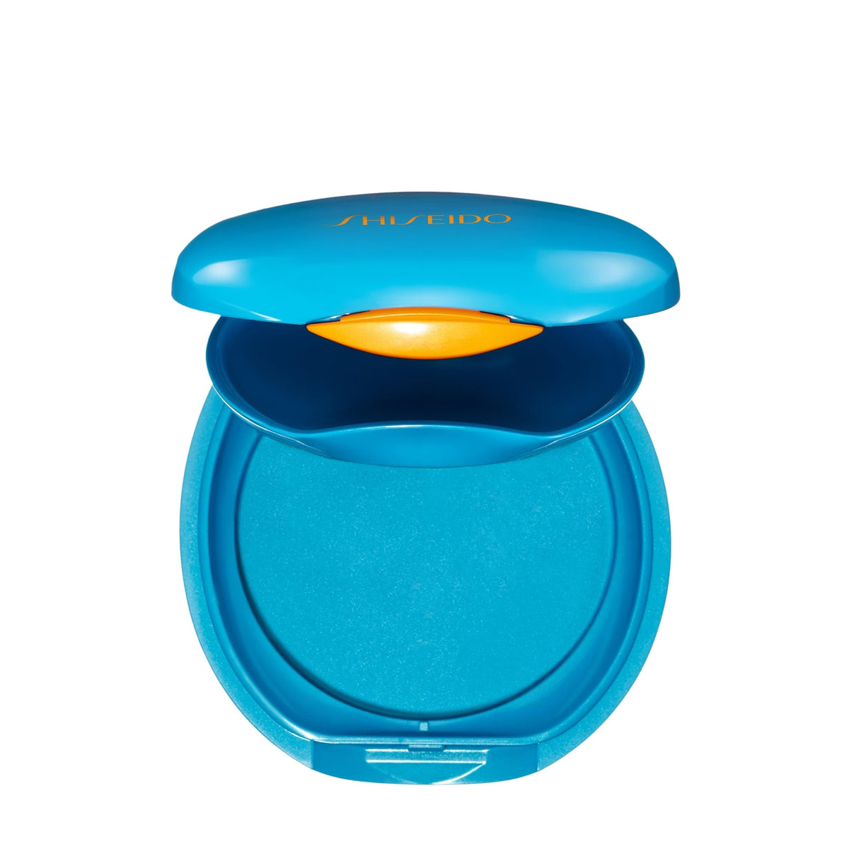 Shiseido empty small makeup case front closed protects compact foundation