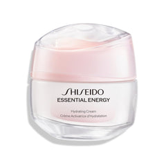 Shiseido jar front view showing product branding and compact 50 mL size for travel