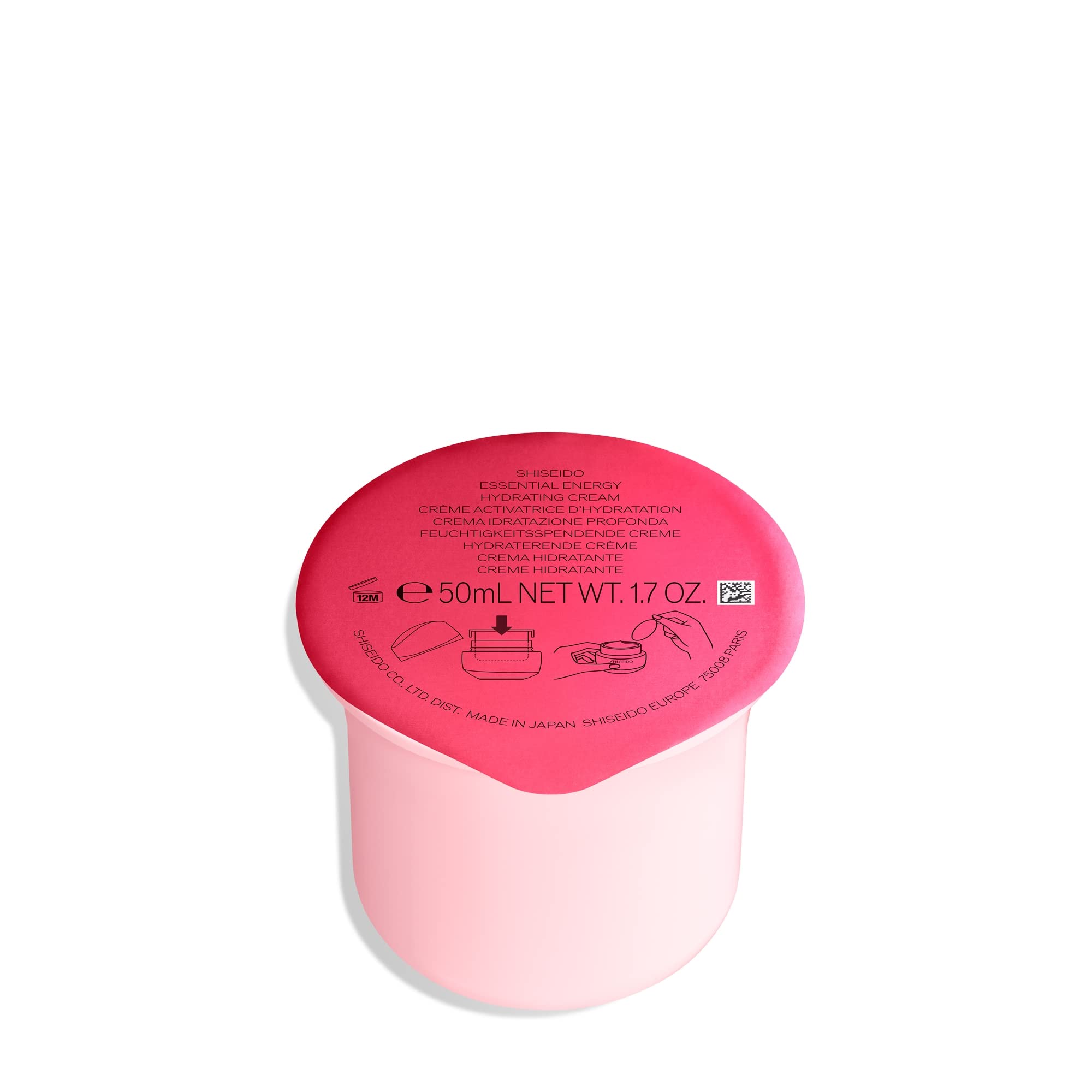 Shiseido refill front packaging showing product and benefits