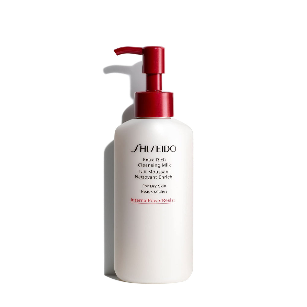 Shiseido bottle front view showing product and clear hydrating benefit